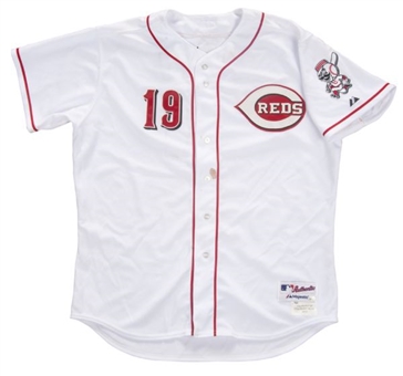 2012 Joey Votto Signed and Game Worn Cincinnati Reds Home Jersey (MLB Authenticated)